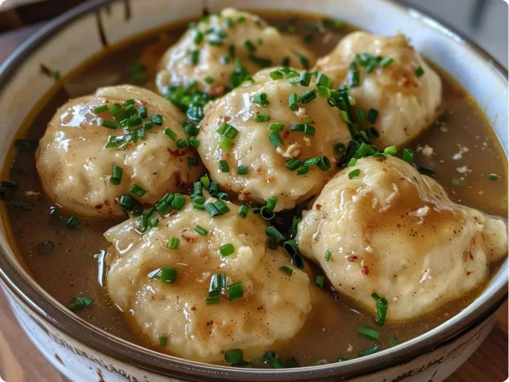 Easy Chicken and Dumplings with Frozen Dumplings