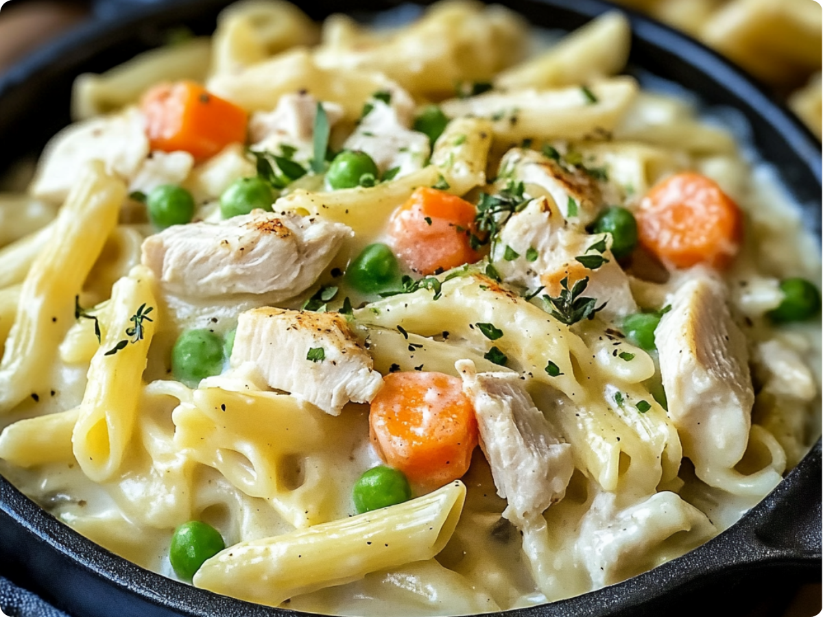 Chicken Pot Pie Pasta