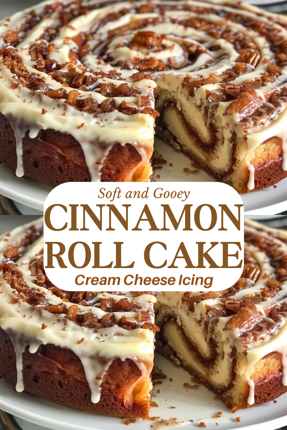 Cinnamon Roll Cake Pinterest Pin