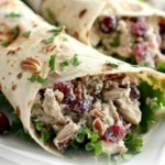 Cranberry Pecan Chicken Salad Wraps