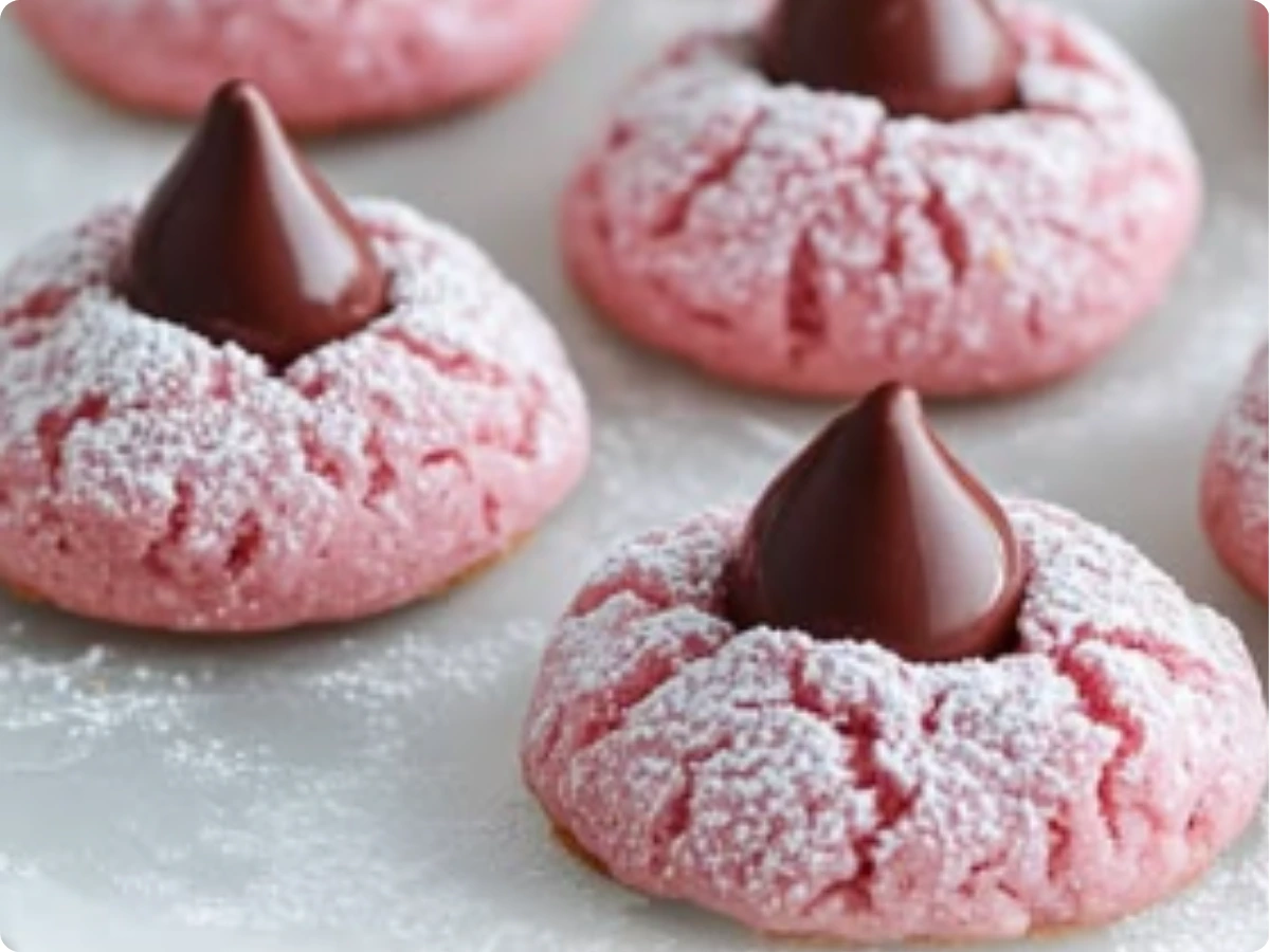 Strawberry Kiss Cookies