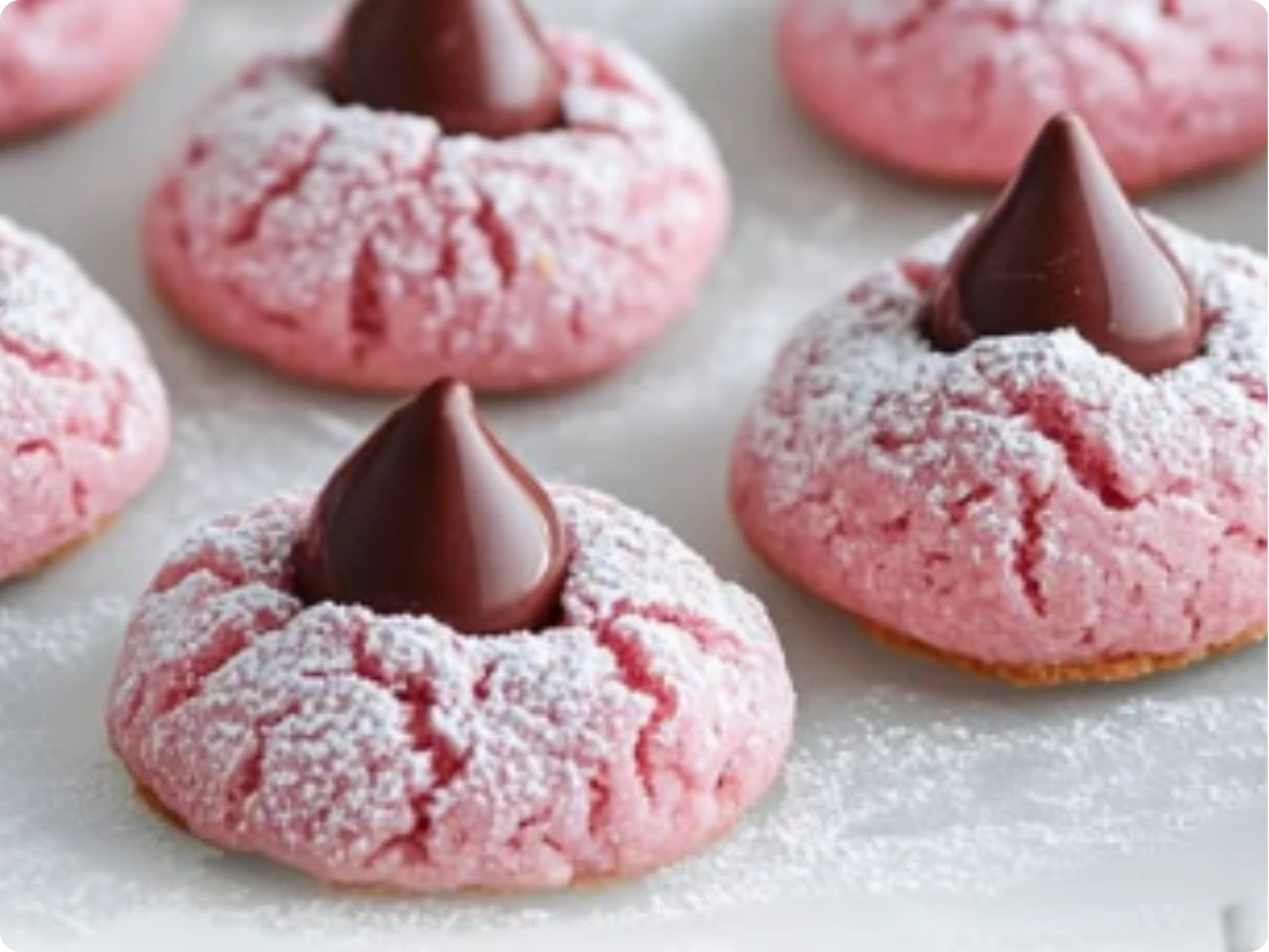 Strawberry Kiss Cookies