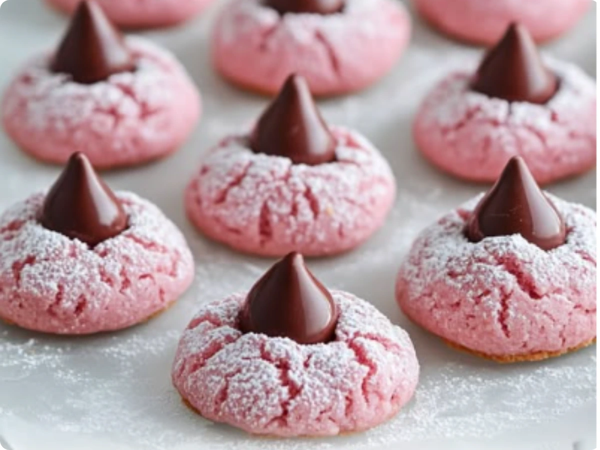 Strawberry Kiss Cookies