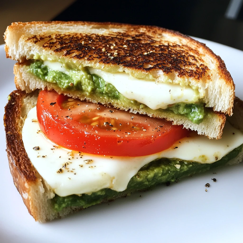 Sliced avocado, fresh mozzarella, ripe tomatoes, and basil leaves on a wooden cutting board.